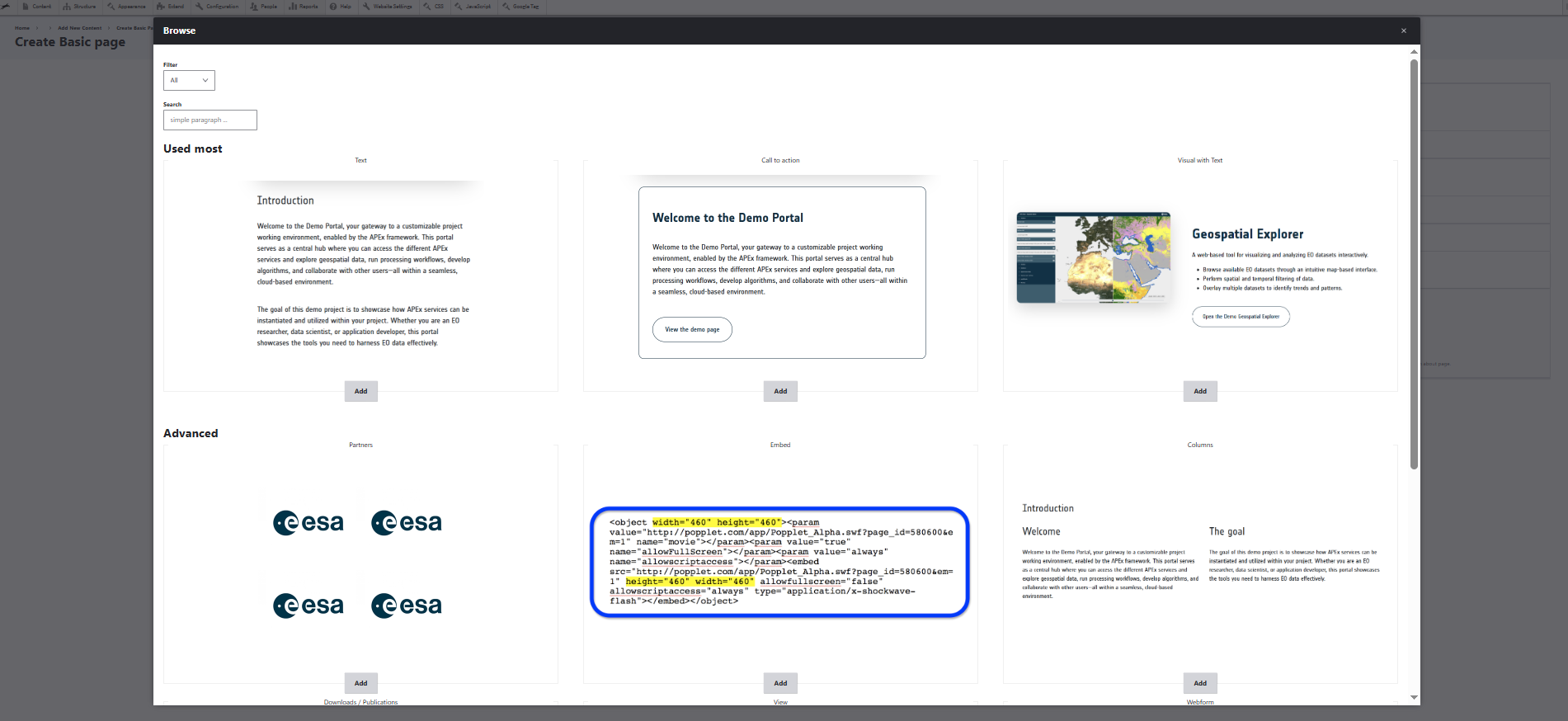 Create Page - Overview paragraphs