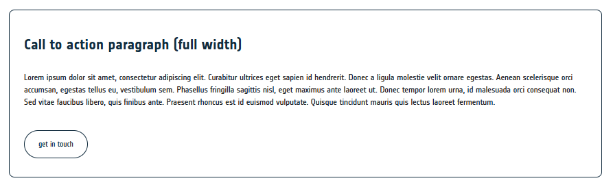 CTA - Example Full Width