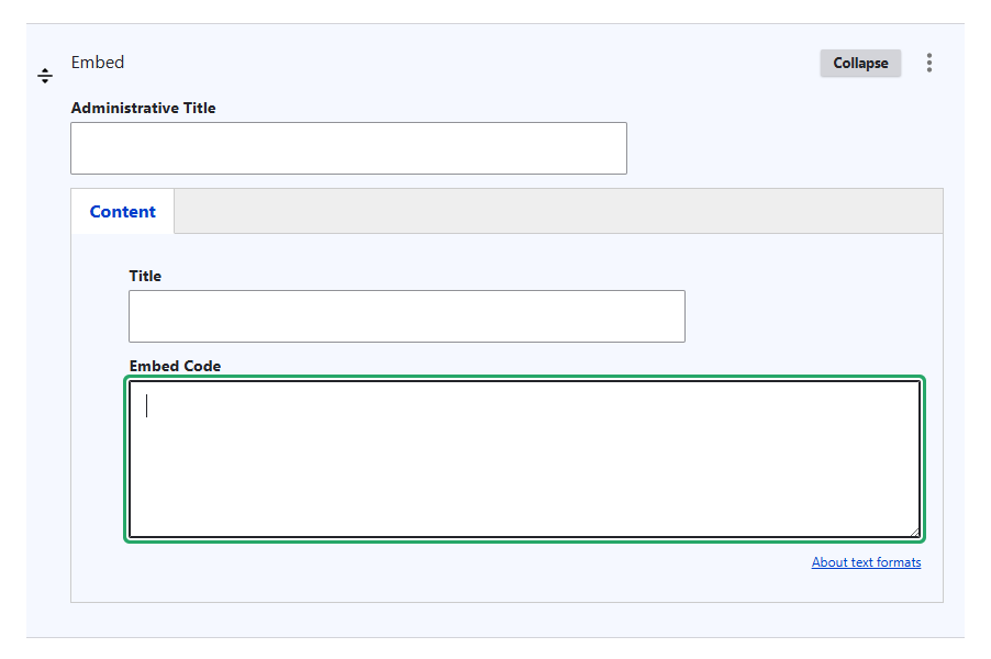 Web Form - Embed Code