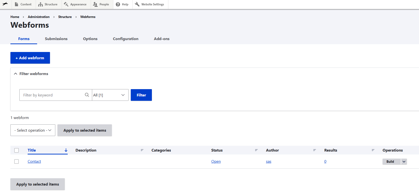 Web Form - Overview